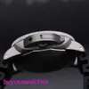 Panerai Machinery Wrist Watch Submersible Series 44mm Sport Men's Black Luminous Waterproof Rubber Date Display Luxury Watch Black Ring Black Disp Tape PAM00389