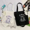 Shoulder Bags Ladies Big Pocket Cloth Totes Bag Women Cotton Shopping Eco Reusable Shopper Canvas Messenger