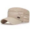 Kogelcaps verstelbare klassieke mesh platte top vintage leger leger militaire cadetstijl hoed buiten reizen casual cap zon