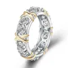 Donne band tiifeany ad anello gioiello argento semplice semplice a forma di
