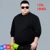 Koszule Męskie Tshirt 12xl 180 kg plus size 7xl 8xl 9xl 10xl 11xl Zimowa okrągła szyjka