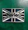 1 PCS UK Flaggen Norton Motorrad Cowboy -Gürtelschnalle für Herren Westriemenkopf FIT 4 cm Breite Jeansgurte7987921