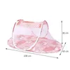 Summer Baby Crib Netting For Borns Portable Baby Cradle Bed Spädbarn Soving Bed Travel Folding Baby Bed Mosquito Net 240423