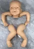 Dolls NPK 20inch Charlie Reborn Doll Kit Lifeike fresh color Soft DIY Doll Parts with Cloth Body and Eyes