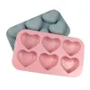 Schimmelpilze 6 Hohlräume Valentinstag Herz Silikon Backform Liebe LIEBE COOCKY KEISKEISE ICE SOPPE süße Geschenke Seifen Kerze Herstellung Set