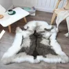 Pillow NOAHAS Faux Reindeer Fur Carpet Rug Plush Chair Sofa Cover Imitation Animal Leather Christmas Gift