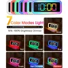 Accessoires Colorful Night Night Light LED Réalisateur d'alarme avec divers modes d'affichage.Sound Sound Activé un rétroéclairage.Décoration d'intérieur