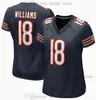 2024 Draft Pick Nr. 1 Fußball 18 Caleb Williams Trikots Stickerei Sticke Jersey Männer Frauen Jugend schnell Senden