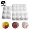 Moldes meibum spiral diamante cacto textura bolo de silicone molde mousse sobremesas ferramentas de cozimento sabão molde de molde diy pankware de cozinha