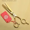 Hair Scissors Professional Barber Purple Dragon Japan 440C Golden Barber Direct Transport Z1020 Q240426