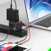 Chargers QC3.0 PD USB All in One Adapter зарядного устройства для путешествий с Eu US UK Au Plug Universal Power Power Charger