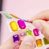 Tattoo Transfer Muticolor Self Adhesive Gems Stickers for Crafts Bling Rhinestones Assorted Shapes Jewels Rhinestones Stickers Girls Kids Gifts 240427