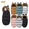 Sacs Baby Sleeping Sac Super épaisse enveloppe pour bébé d'hiver dans la poussette Poot Muff Baby Sleep Sacks 12 mois Sac de couchage nouveau-né pour bébé