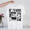 Męskie koszulki My Hero Academia Hip Hop Strtwear T Shirt Harajuku Todoroki Tshirts Krótki Slve Casual Bakugou Deku Anime T-shirt TS T240425