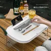 DOD japonês DOD Multi-Purpose Folding Picnic Best Camping Camping Tableware Storage Table Small Table 16L Portable Basket