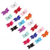 Hundekleidung 20 Stcs Haarbogen Mini Clips Welpenzubehör für kleine Hunde Polyester Pfeilbögen