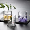 Wine Glasses Fuji Mountain Cup Retro Japanese Glass Handmade Tea