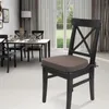 Oreiller Flax Dining Chair Couleur Couleur de cuisine Siège en forme de sangle non glissante en forme de décoration de salon attachée