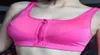 Reggiseno sportivo Women Zipper Cust Up Yoga Fitness Crop Top Atletic Mustwear Sportswear Gym Sports Gym Female Lingerie 5XL5269333