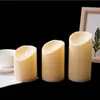 Pack of 3 Remote Control Moving Wick LED Flameless Candles Flickering Battery Operated Pillar Candles With Realistic Flame 240416