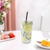 Dinnerware Sets 50 Pcs Cups Lids Cold Drink Juice Disposable Drinks Plastic Beverage Portable Clear Pp