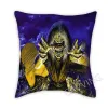 Oreiller Gothic Horror Skull 3d Polyester Polyester Decorative Withers Wrogal Cover Cover carré Cas de ferme