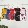 Hondenkleding Pet Dog Deskleding Zomer Sport Basketball Jersey Pet Cat Vest Mesh Ademend honden T -shirt voor kleine grote hond huisdierkostuum D240426