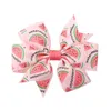 Bow Hair Clip for Kids Girl Cute Rabbit Printed Bowknot Hair Pin Hairband pannband Fashion Hårtillbehör