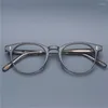Lunettes de soleil Frames limitées Fashion Vintage Acétate Eyeglass Cadre Golda Retro Round Femed Women Men Myopia Optical