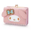 Wholesale Cute Japanese Cartoon Wallet Cinnamoroll Kuromi Wallet PU Leather Zipper Buckle Card Bag Melody Short Wallet