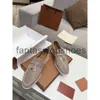 Loro piano lp schoenen heren schoenen loafers casual platte lage top suede lederen oxfords mocassins walk comfort loafer slip op loafer rubber sole flats vrouw schoenen