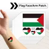 10-200pcs Palestine Face Arm Stickers Water Transfer Sticker Vibrant Colors Palestine Flag Tattoo Sticker Effortless Removal 240425