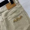 Marka dżinsy kobiety Jean Designer Pants moda logo frotto haft haftowe dżinsy proste rurę chude spodnie z środkową talią dżinsy 25 kwietnia