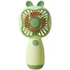 Elektrische fans Nieuwe Creative Small Fan USB -oplaadinterface Cartoon schattige student Big Wind Portable Small Fan