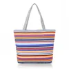 Sacs de soirée Molmfy Canvas Shopper Sac Rainbow Impressions arc-en-ciel en ciel