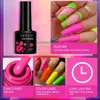 Nagellack lilycute neon färger gel nagellack fluorescerande sommar hög mättnad nagelkonst bas topprock manikyr lack y240425