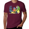 Męskie garnitury A1176 ptak akwarela toucan finch lory cockatoo macaw T-shirt kawaii ubrania