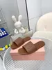 Famous Sandals Slippers GILDA GLASS Flats Slidres Shower Room Slides Italy Women Popular Black White Brown Weaving & Leather Designer Summer Beach Slipper Box EU 35-43