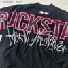 T-shirts masculins Punk Rock Star Cartoon T-shirt T-shirt Street Hip-Hop Européen et Américain à manches à manches courtes Y2K surdimensionnées surdimensionnées HARAJUKU TOPT Q240426