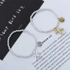 Bedelarmbanden reeks kralen accessoires mode creatieve schattige honden hanger elastisch touw feest sieraden cadeaus cadeaus