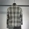 Terno de grife masculino Fall Jacket Masculino Men's Blazer Cotton Jacket Casual Plaid Plus Size M-4xl