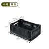 Outdoor folding storage basket, picnic basket, portable camping storage basket, car mounted wooden lid sorting box, household storage box