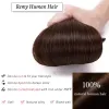 Pièce One Piece Clip dans les extensions de cheveux 5 clips 100% REMY HEUR HUMAIN 1626 pouces 3/4 Tête complète épaisse douce Silky Straitement # 4 Dark Brown