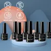 Gel supwee 8pcs vergulde gel nagellak set holografisch voor manicure semi permanent afweekt uit UV laser glanzende gel vernis nail art