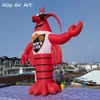 Ogromny nadmuchiwany homar z niestandardowym modelem postaci z kreskówek do reklamy i festiwalu restauracji raków