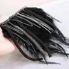 Brooches 1pcs Feather Dress Shoulder Accessories Fringed Epaulettes Metal Chain Stage Decorative Clothing For Women