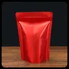 Partihandel 10x15 cm Stand Up Color Ingen bild Mylar Bag med zip -plastförpackningspåsar för Candy Hemp Cookie Chocolates