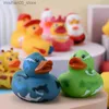 Sand Play Water Fun 5-30 pieces of non repetitive baby bath duck swimming pool bath toys rubber duck shower water toys childrens gifts Q240426