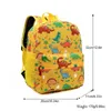 Barntecknad ryggsäck Förskolan Kindergarten Bookbag Toddler School Bag for Boys Girls Dinosaurs Stor kapacitet Lätt 240425