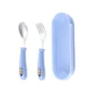 Chopsticks Child Spoon Fork met Case Kids zelfvoeding eet training Kitchen Gadget Dropship